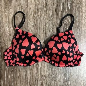 PINK Heart push up bra